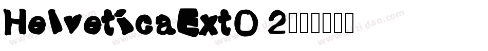 HelveticaExtO 2字体转换